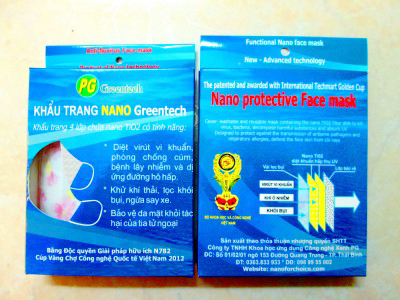 Ứng dụng công nghệ nano vào chế tạo khẩu trang diệt khuẩn